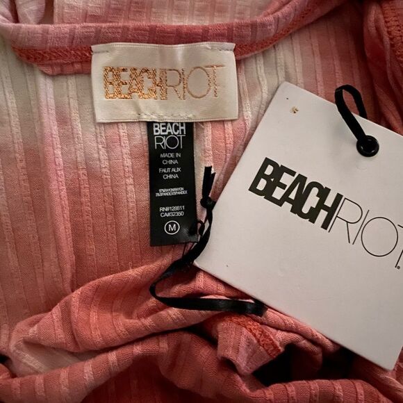 Beach Riot Caylee Cropped Tie Dye Tank Orchid Smoke Women’s US Size Medium - Picture 7 of 8